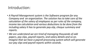 Payroll management system for Employee | PPTX | Operating Systems ...