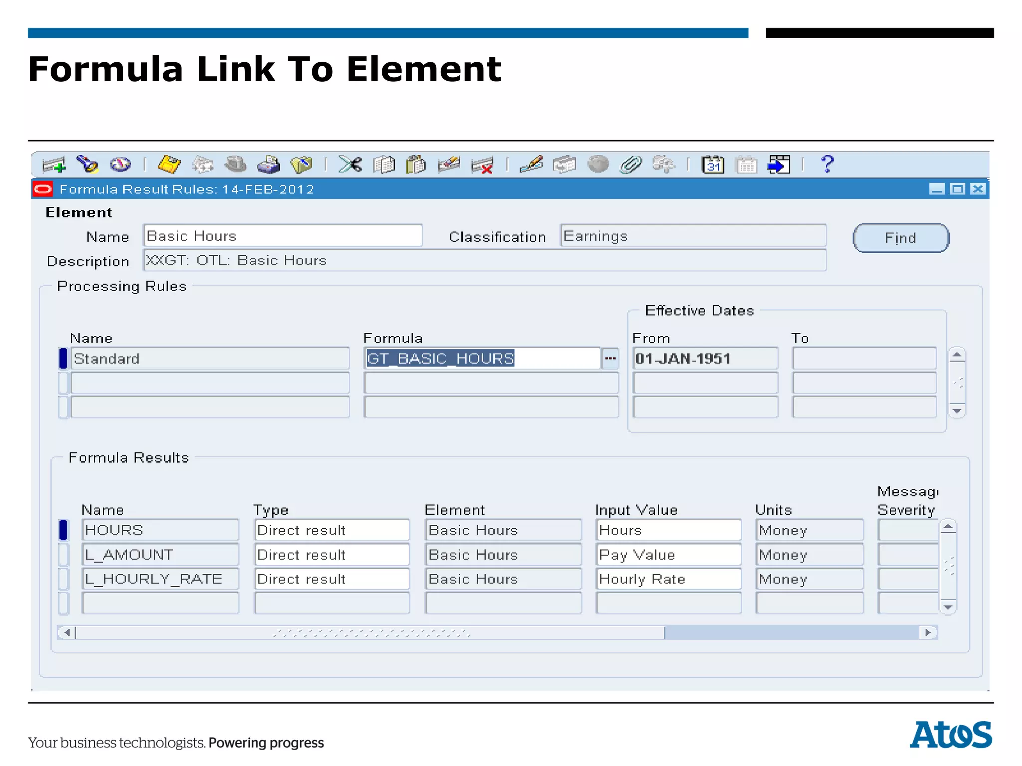 Formula Link To Element
 