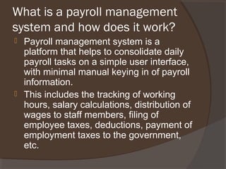 Payroll software islamabad