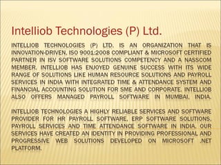 Intelliob Technologies (P) Ltd. 