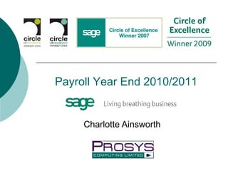 Payroll Year End 2010/2011


     Charlotte Ainsworth
 