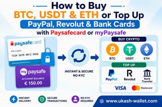 How to Exchange Paysafecard Vouchers & Your myPaysafe Balance for Bitcoin, USDT, PayPal, Revolut or Bank Cards (2026)