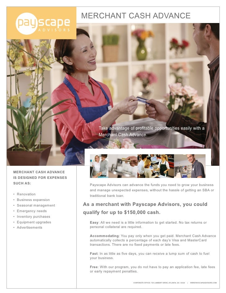 Flyers Sample For Merchant Cash Advance