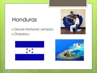 Honduras
 Devise Nationel: Lempira
 Drapeau:
 