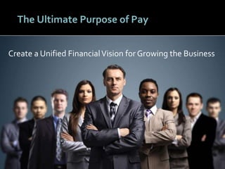 4242
The Ultimate Purpose of Pay
Create a Unified FinancialVision for Growing the Business
 