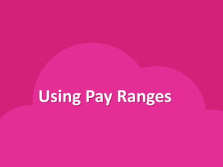 Using Pay Ranges 
 
