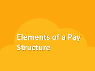 Elements of a Pay 
Structure 
5 
 