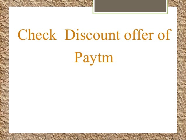 Paytm com coupons