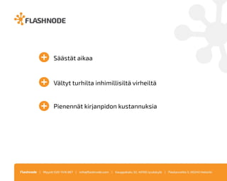 Webinaari: Näillä vinkeillä sujuvuutta verkkokaupan pyörittämiseen by Jani Karhunen, Flashnode