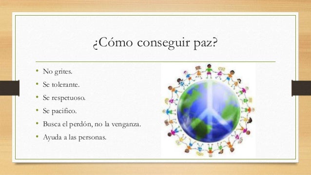 Fomentar la Paz