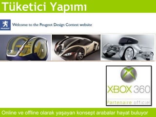 Tüketici YapımıOnline ve offline olarak yaşayan konsept arabalar hayat buluyor