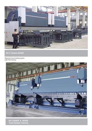 AD-S Tandem 60400
System 1 From Side System 2 From Bottom
Motorised Front Feeding System
Light Pole Industry
AD-S 80800 & 40400
Truck Dumper Industry
2014_SUBAT_1.indd 24 11.06.2014 07:59
 