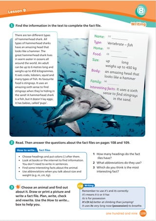 Make a Venn diagram.
1 RPSOHWHWKHGLDJUDP
ZLWKH[DPSOHVRIFORWKHV
WKDWKDYHWKHVHSDWWHUQV
2 6ZDSGLDJUDPVZLWKD
SDUWQHU
3 'UDZDQGFRORXU
FORWKHVWKDWPDWFKWKH
GHVFULSWLRQVLQRXU
SDUWQHUŔVGLDJUDP
2 Circle the adjectives which describe these clothes and accessories.
1 a silk tie hard hard
2 DSODVWLFKDQGEDJ EDJJ FRPIRUWDEOH
3 woolly gloves silver hard soft
4 DOHDWKHUEHOW WDUWDQ EURZQ FXUO
5 JROGHDUULQJV VPDUW VRIW EDJJ
baggy
and casual
1
3
2
4
tight
and smart
plain
spotted
striped
jeans
sports
shoes
waistcoat
sweatshirt
trousers
top
leggings
a striped
shirt with
a plain
neck
tie
smooth
FDVXDO
 