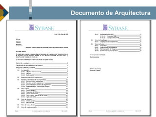Documento de Arquitectura 