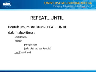 pb3mat_pertemuan 6 algoritma pemrograman | PPT