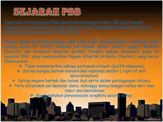 Pbb Perserikatan Bangsa Bangsa