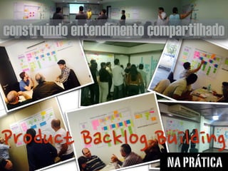 PRODUCT BACKLOG BUILDING
Elaboração de um Scrum Product Backlog Efetivo
SESSÃO PRÁTICA
 