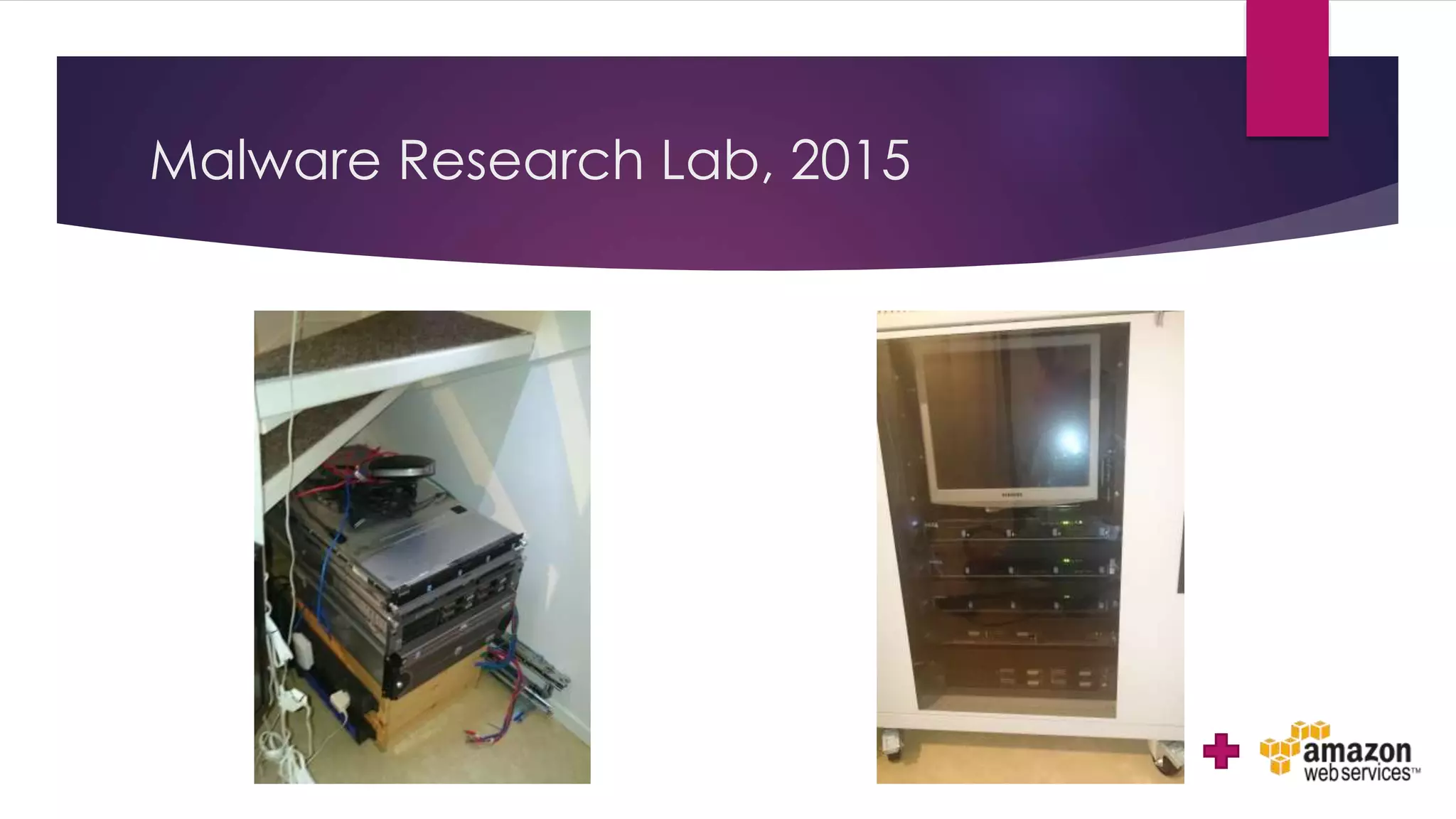 Malware Research Lab, 2015
 