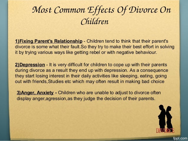 The Impact Of Divorce On Children S