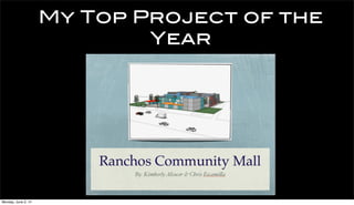 My Top Project of the
Year
Monday, June 2, 14
 