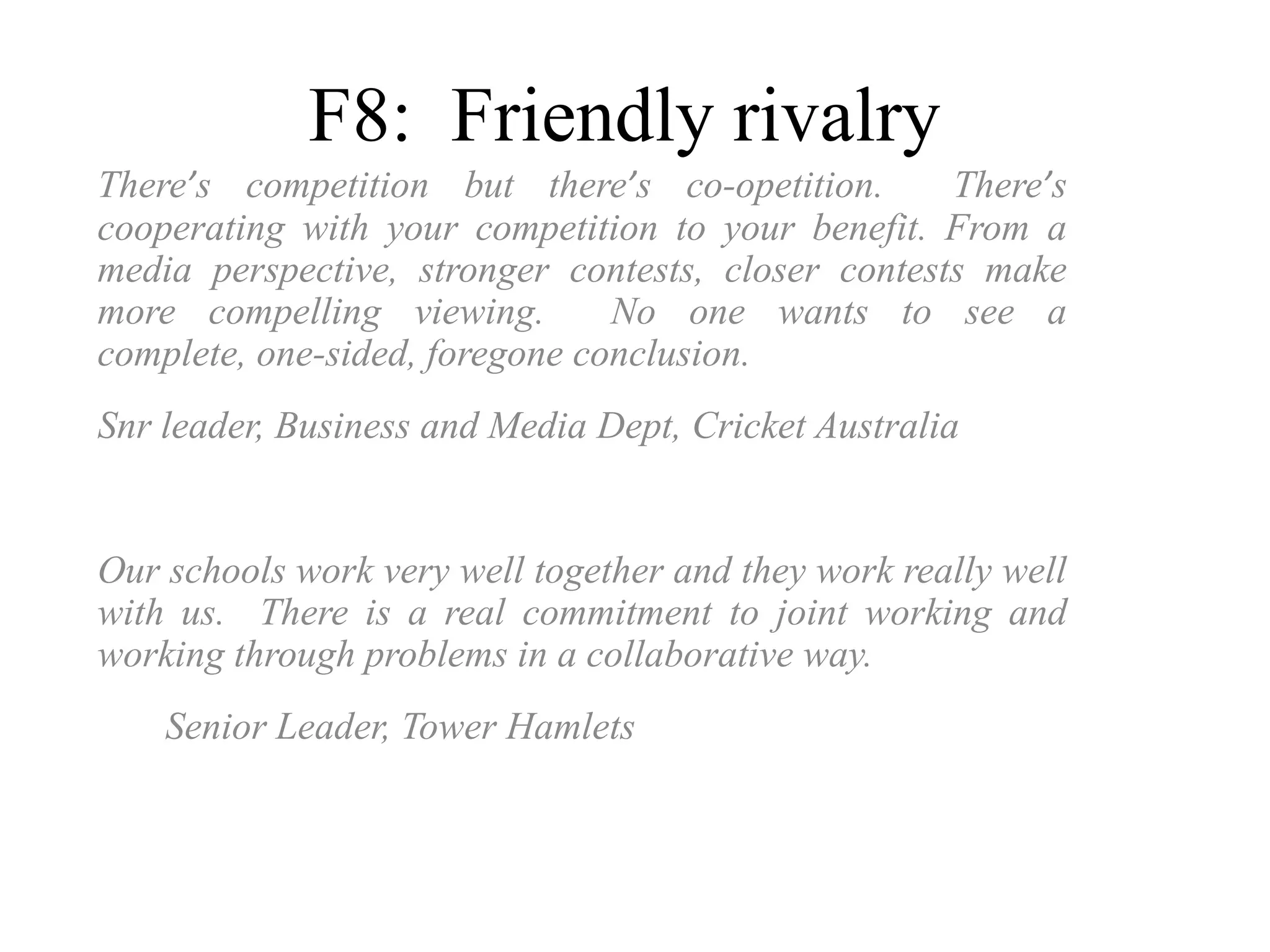 F7: Feasible growth