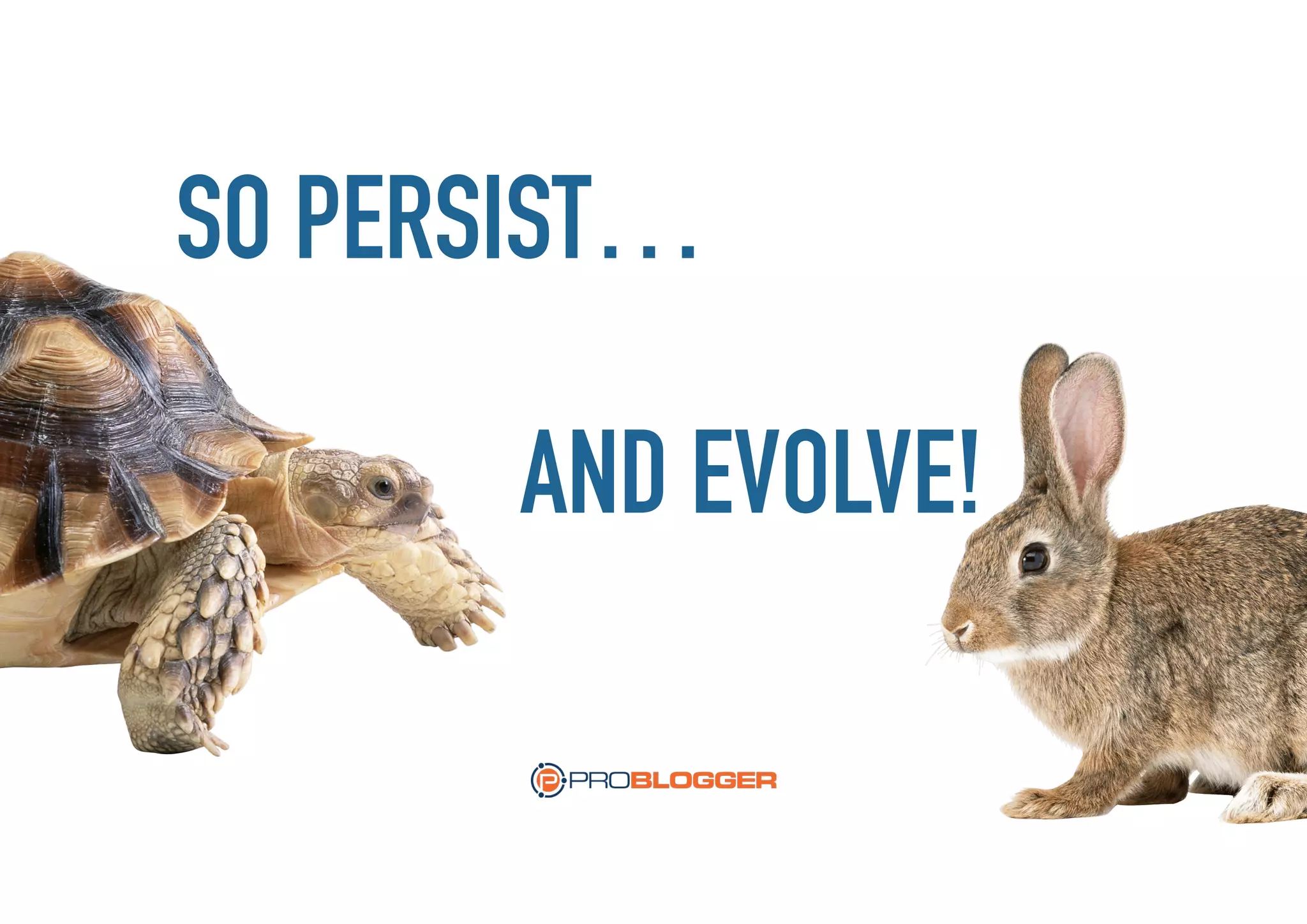SO PERSIST…
AND EVOLVE!
 
