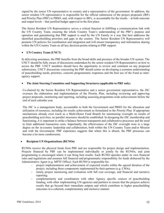 United Nations Peacebuilding Fund (PBF) Guidelines on application and ...