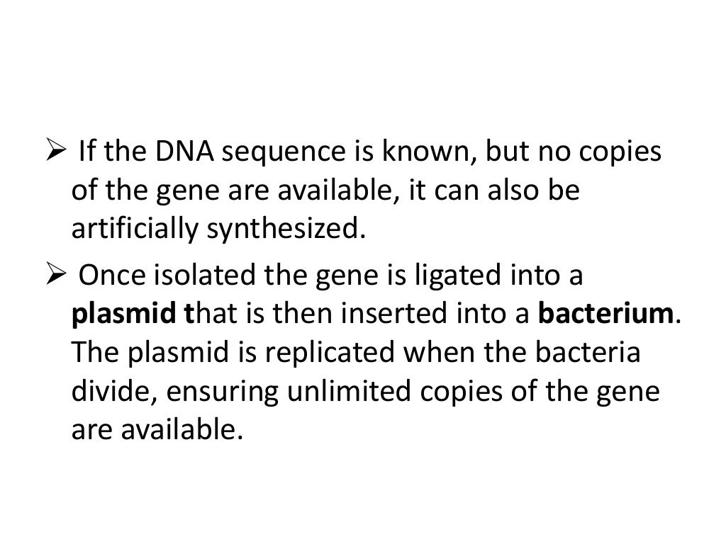 gene manipulation