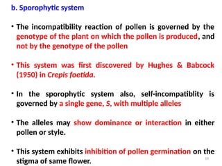 Pollen Incompatibility PBG 301 Lec 6 Self Incompatibility.pptx praveen | PPT