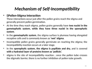 Pollen Incompatibility PBG 301 Lec 6 Self Incompatibility.pptx praveen | PPT