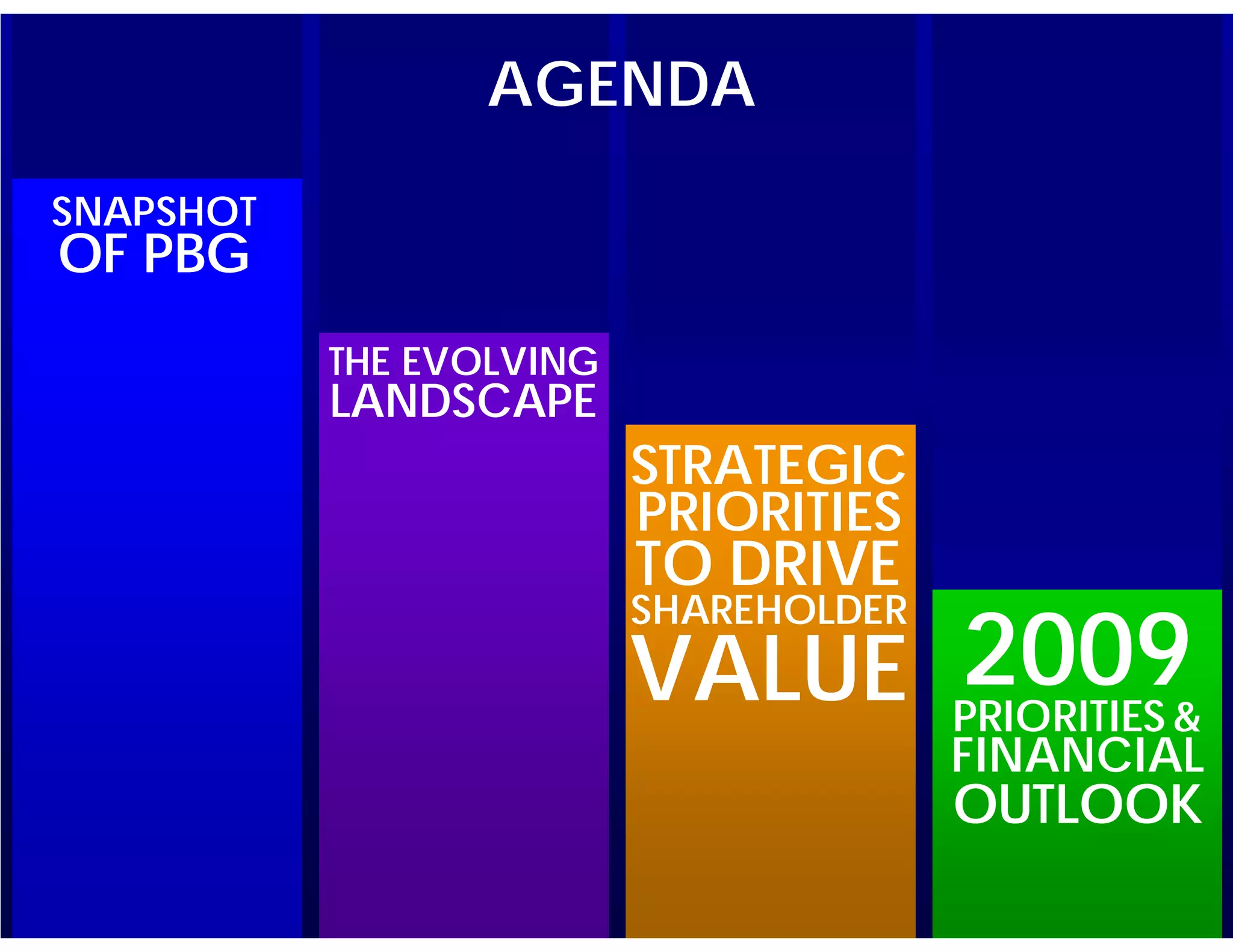 PBG presentation at CAGNY 2009