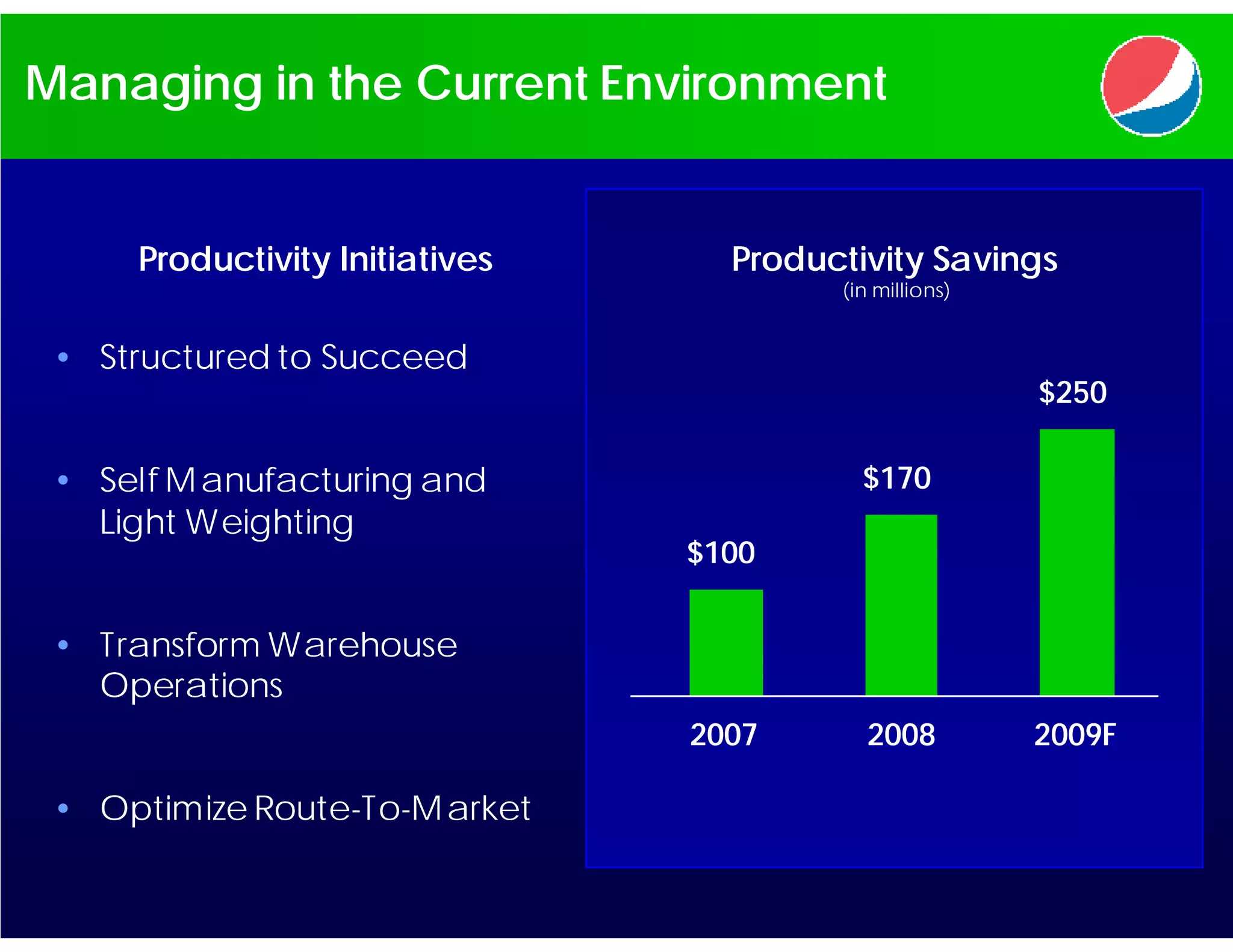 PBG presentation at CAGNY 2009