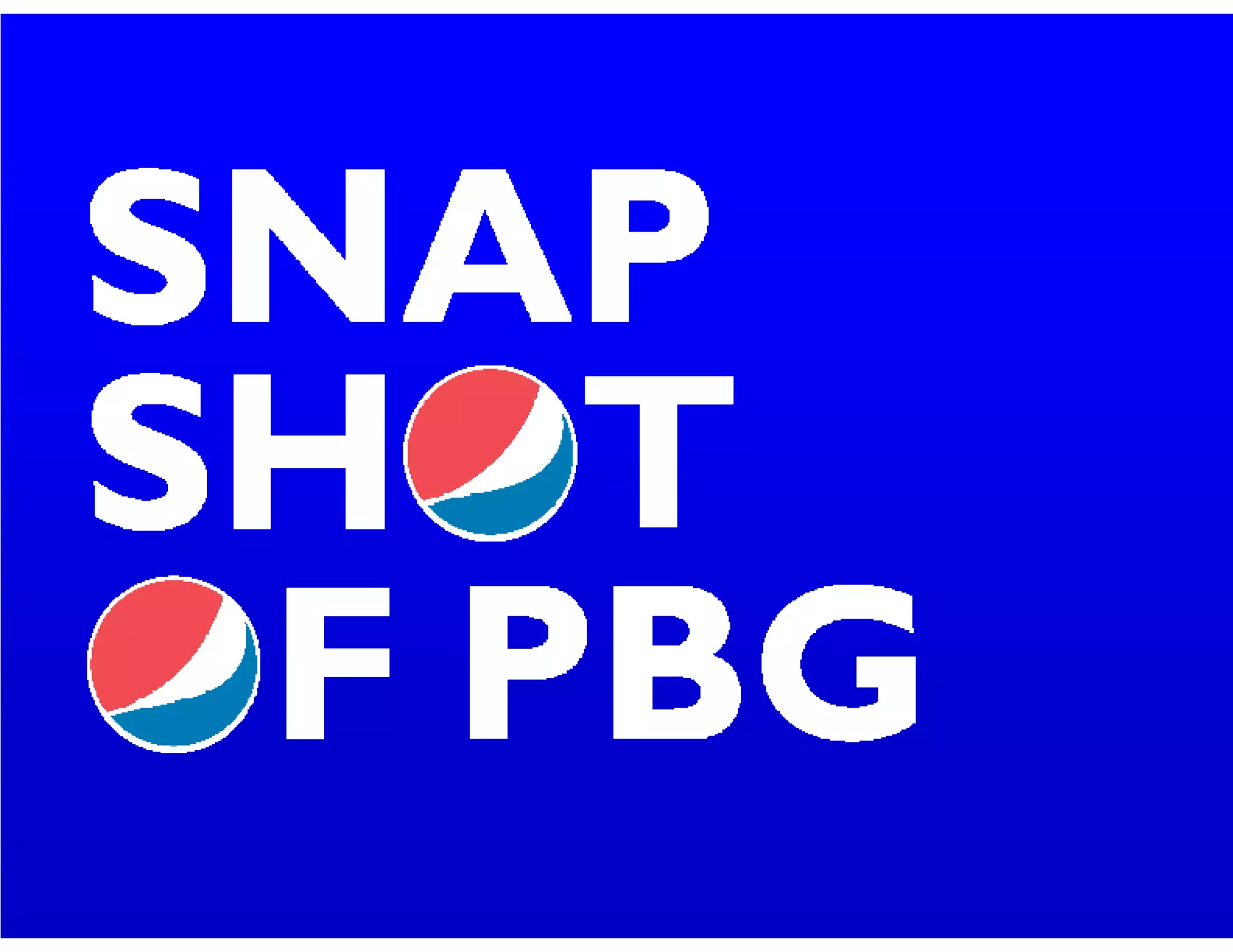 PBG presentation at CAGNY 2009