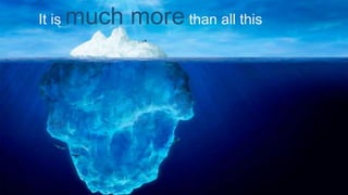 It is much more than all this
 