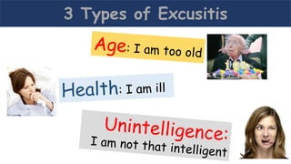 3 Types of Excusitis
 