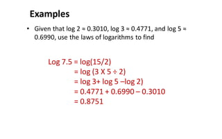 Mathematical Notations Biostatistics Logarithm | PDF