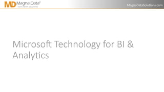 Introduction to Power BI for Data Analysis and Visualization | PPTX