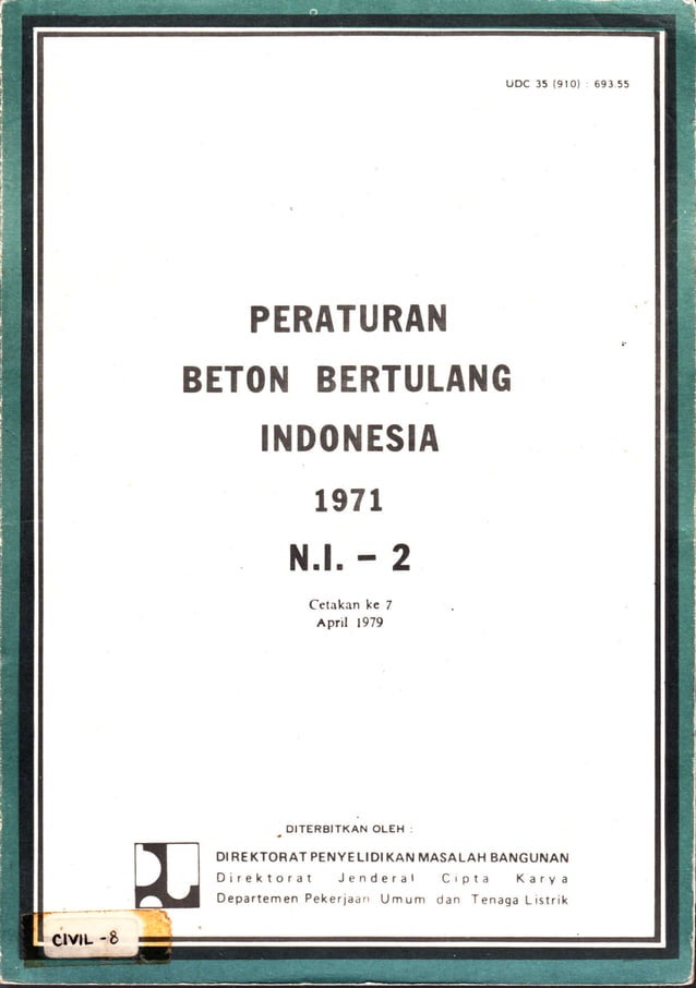 Peraturan Beton Bertulang Indonesia Pbi 1971 Pdf 