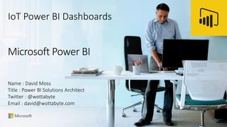 IoT Power BI Dashboards
 
