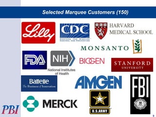 Selected Marquee Customers (150)
9
 