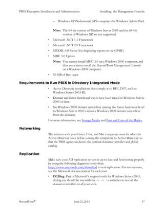 PBISE : Installation and Administration Guide v7.5 | PDF