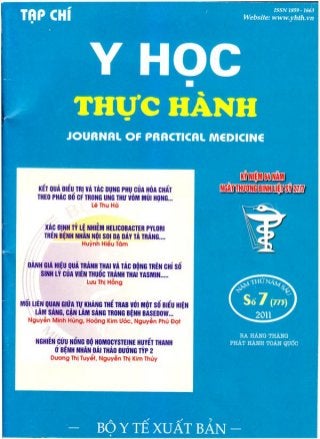 Phụ Bì Khang đăng trên tạp chí Y Học Thực Hành(773) Số 7-2011