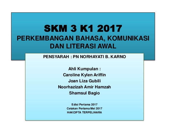 Perkembangan Bahasa Komunikasi Dan Literasi Awal