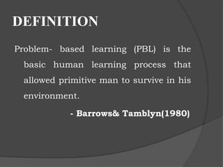 Problem Based Learning | PPT