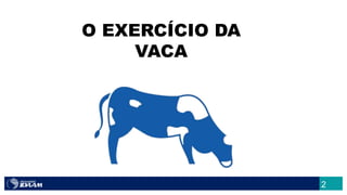 2
O EXERCÍCIO DA
VACA
 