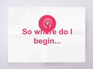 So where do I
begin...
 
