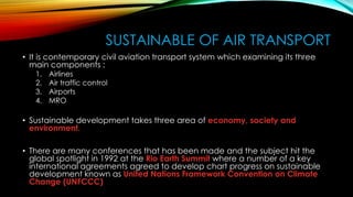Sustainability OF AIR Transportation | PPTX