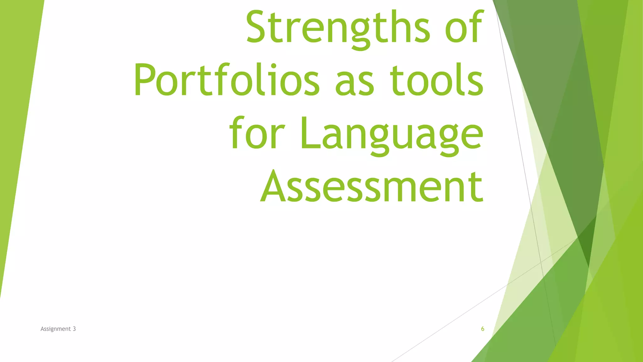 Portfolio Based Language Assessment | PPTX