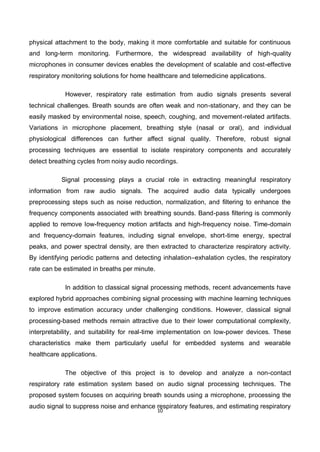 Respiratory Rate Estimation from Audio signal. | PDF