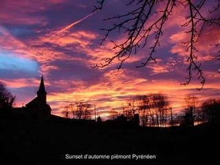 Sunset d’automne piémont Pyrénéen